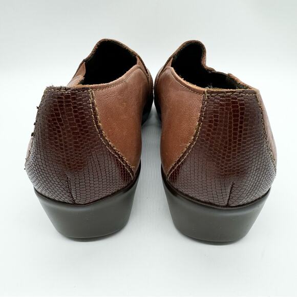 SAS Nora Slip On Comfort Shoe Loafer In Auburn/Lizard Brown 9.5 Office Minimal - Picture 8 of 11